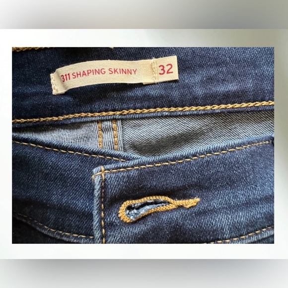 Levi’s 311 SHAPING SKINNY WOMEN'S JEANS Size 32x30 Color: Cobalt Haze DarkWash - Picture 4 of 12